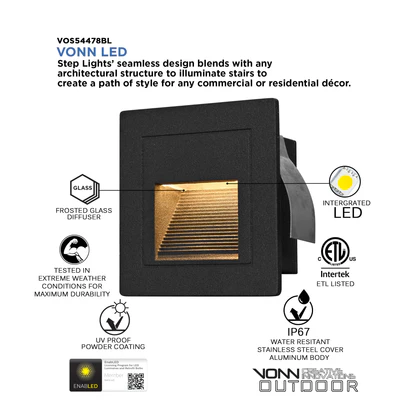 LED outdoor step lights