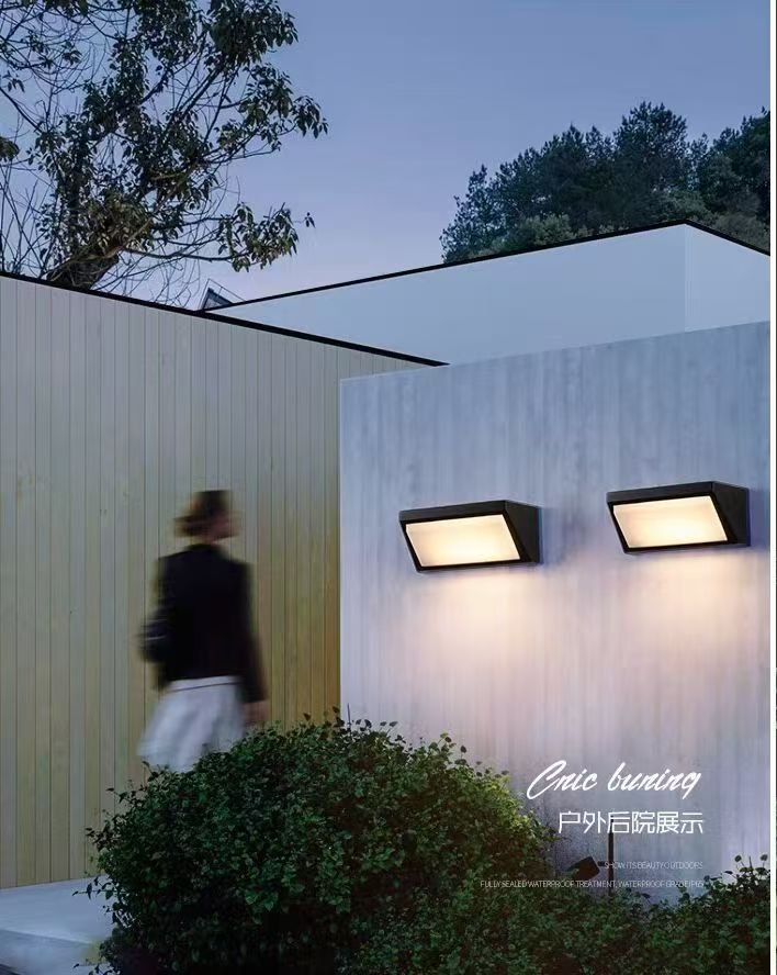 modern outdoor wall lights building facade