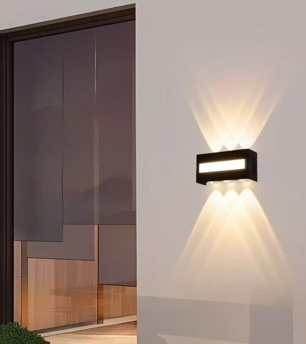 unique outdoor wall light design for villa exterior