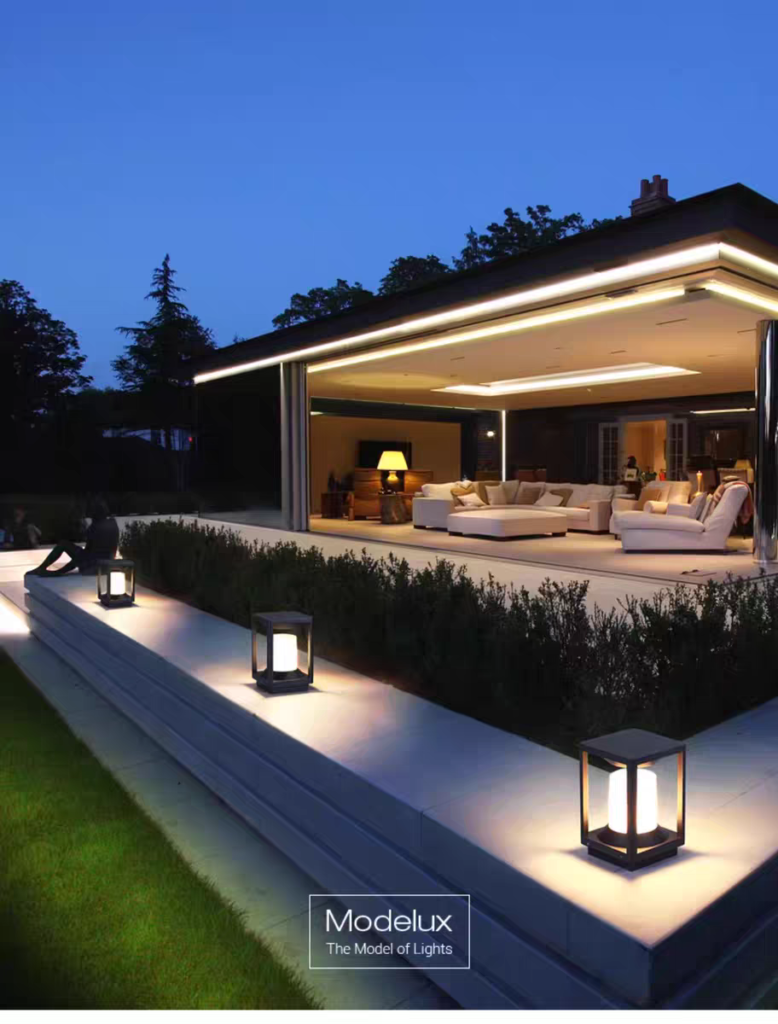 how to design outdoor lighting house layout