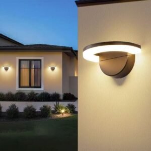 unique outdoor wall light design for villa exterior