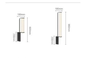 outdoor wall light IP65 modern facade lighting