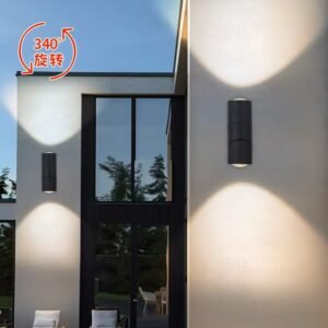 unique outdoor wall light design for villa exterior