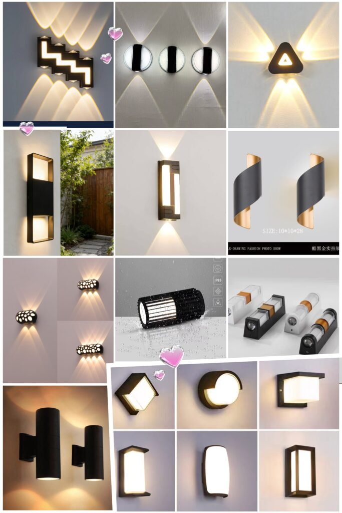 LED outdoor wall lights exhibition display