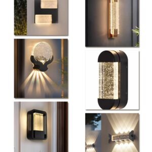 Crystal Outdoor Wall Lights for Villas & Hotels