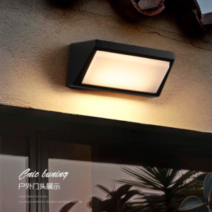unique outdoor wall light design for villa exterior