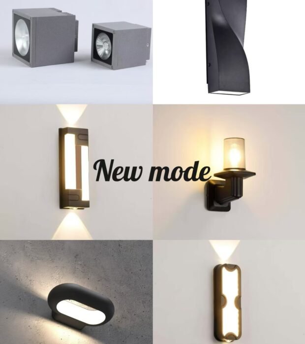 Modern waterproof wall lights for building facade lighting