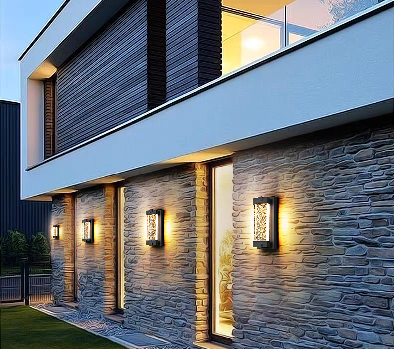 Crystal Outdoor Wall Lights