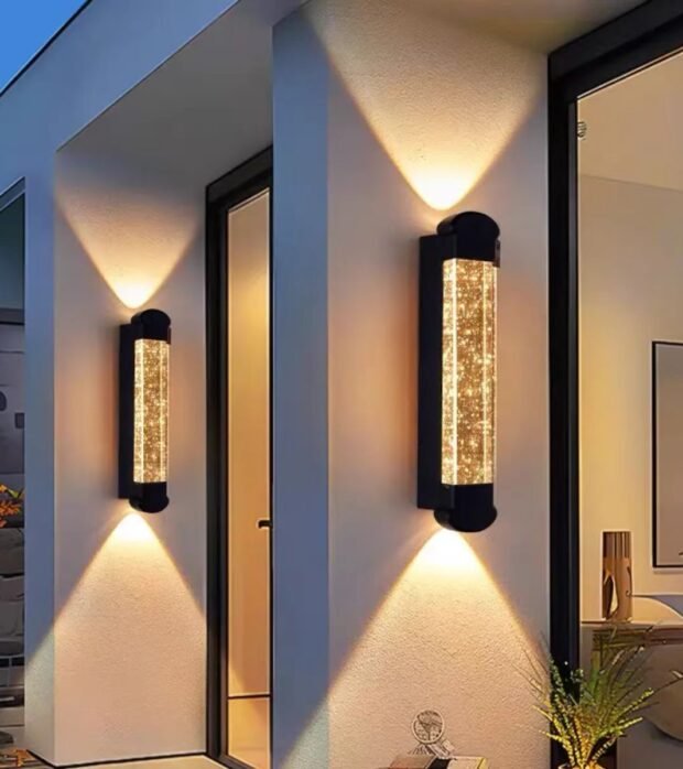 Crystal Outdoor Wall Lights for Villas & Hotels