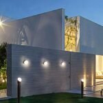 Commercial Outdoor Lighting for Luxury Villas on a high-end facade