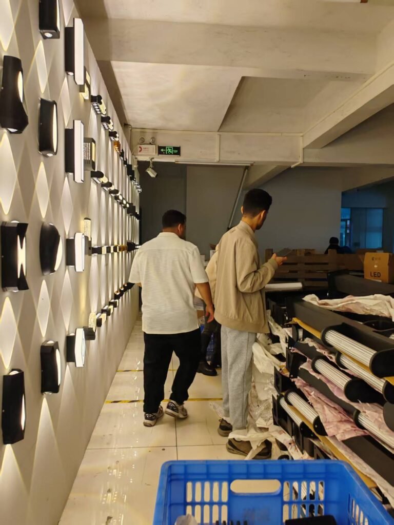 outdoor lighting factory showroom visit