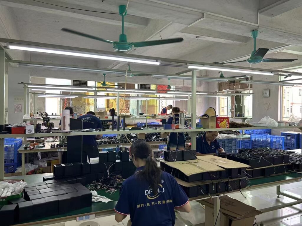 outdoor lighting factory production process