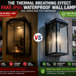 The thermal breathing effect causes fake IP65 waterproof wall lamps to fail