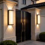 outdoor lighting for modern villa projects with high-end architectural design