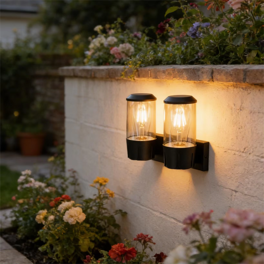 Modern Black E27 Outdoor Waterproof Wall Light