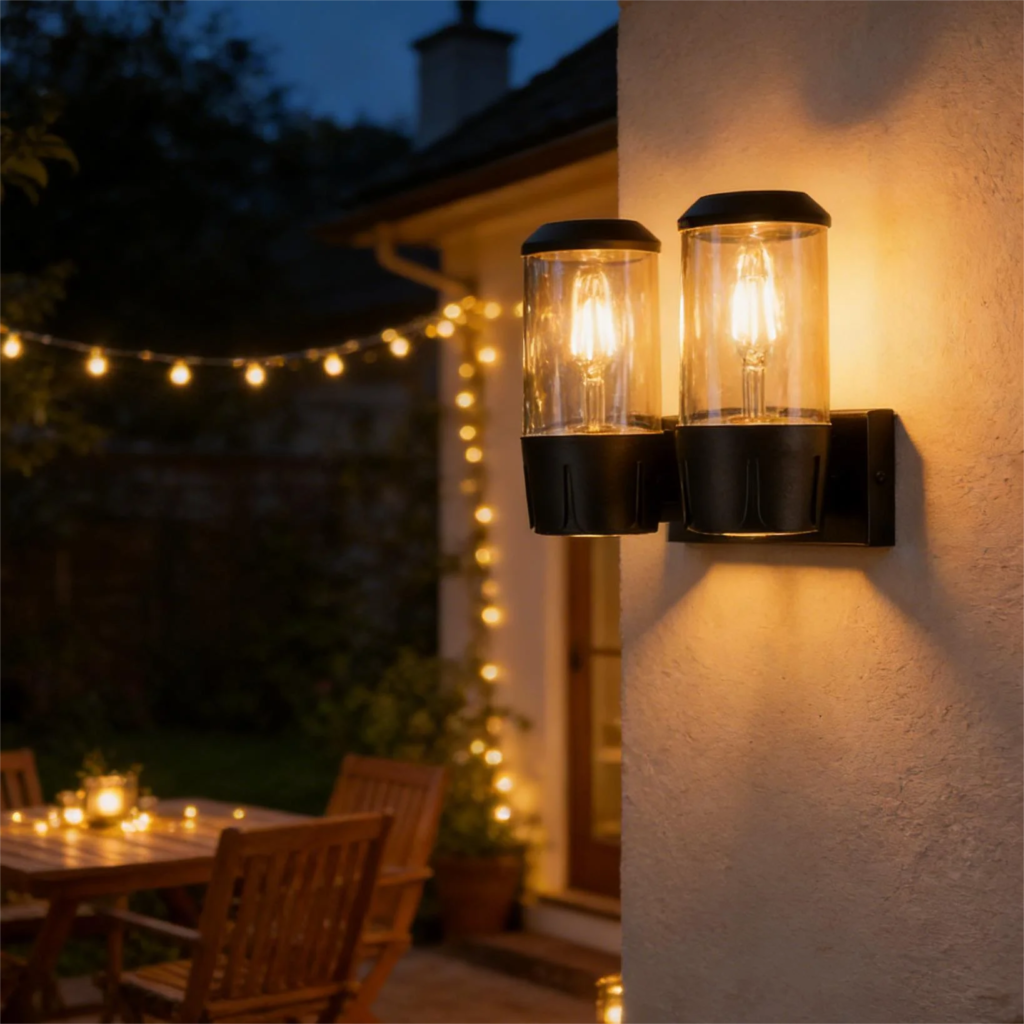 Modern Black E27 Outdoor Waterproof Wall Light