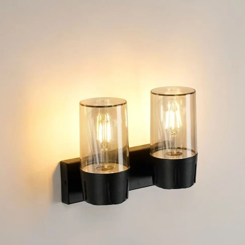 Modern Black E27 Outdoor Waterproof Wall Light