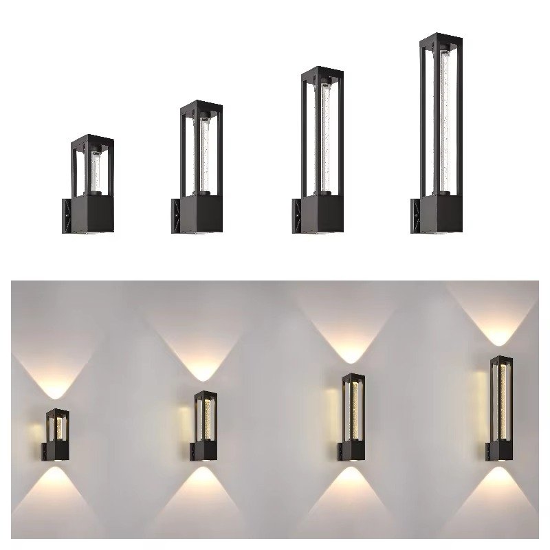 Modern LED Outdoor Wall Light DF6001 with bubble crystal glass