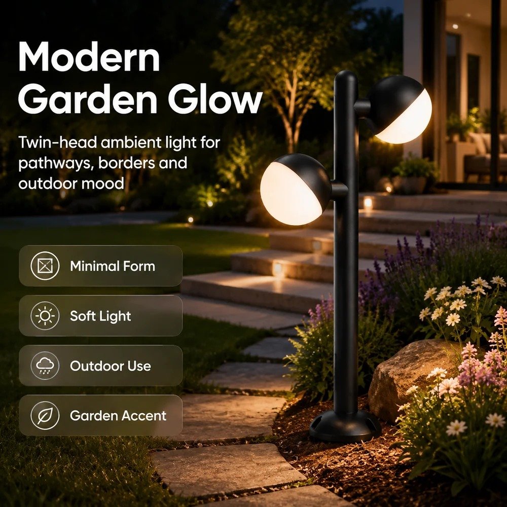 24W LED Dual-Head Bollard Light DF2816