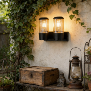 Modern Black E27 Outdoor Waterproof Wall Light