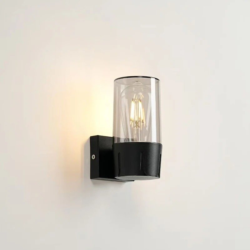Modern Black E27 Outdoor Waterproof Wall Light
