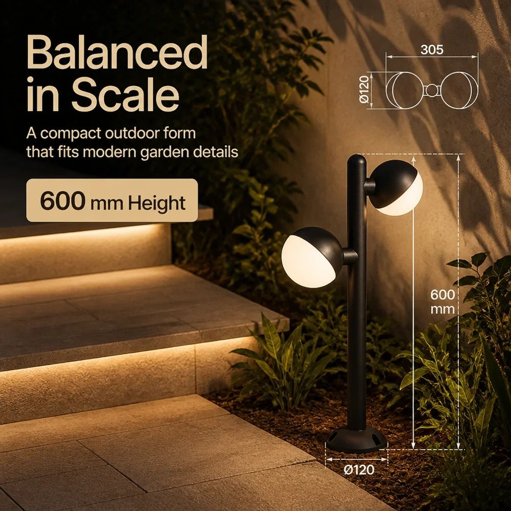 24W LED Dual-Head Bollard Light DF2816