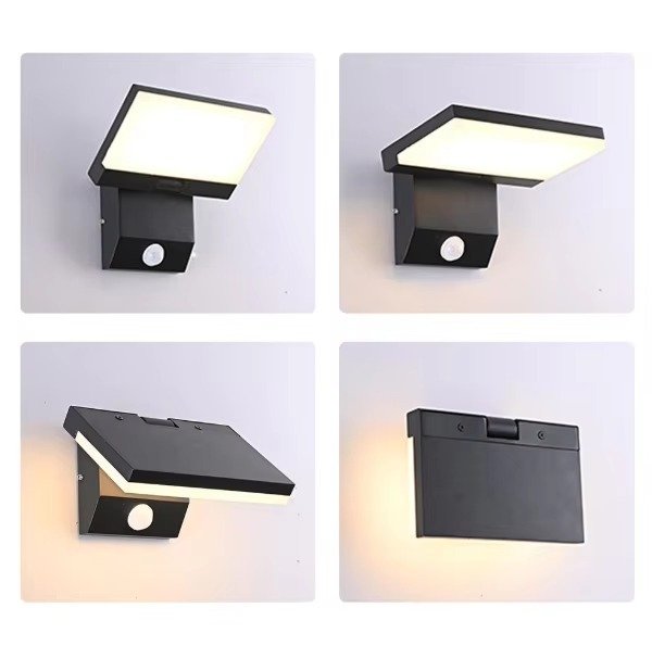 Foldable LED Outdoor Wall Light DF8951 with motion sensor