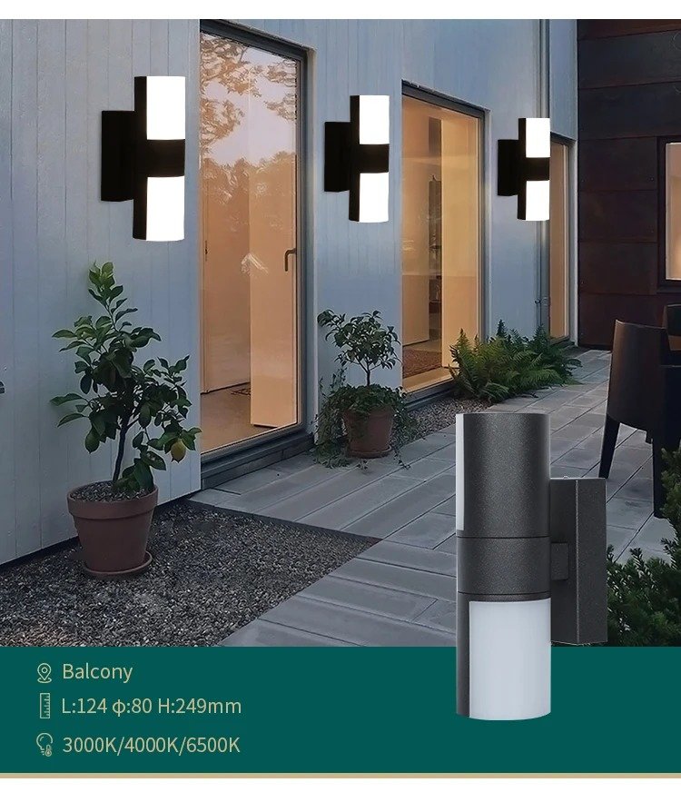 Rotatable Up and Down Outdoor Wall Light DF8882