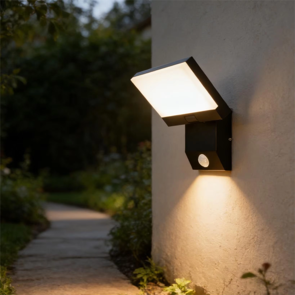 Foldable LED Outdoor Wall Light DF8951 with motion sensor