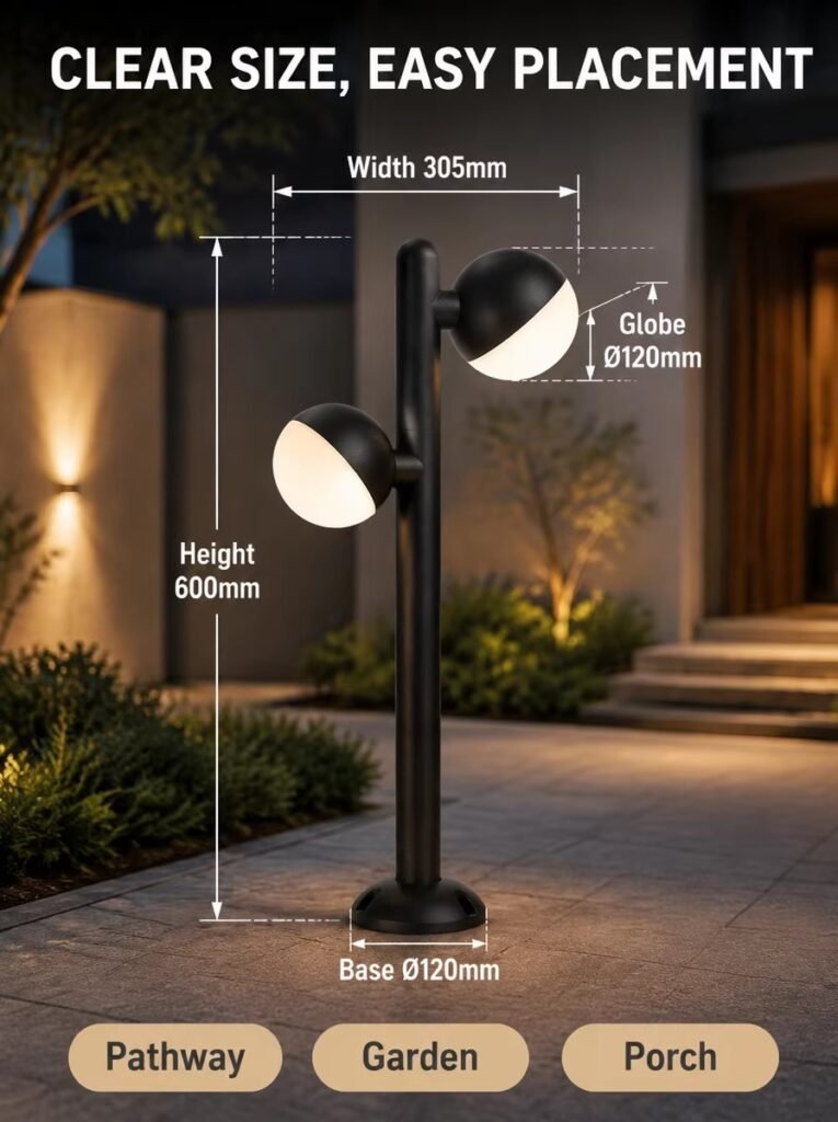 24W LED Dual-Head Bollard Light DF2816
