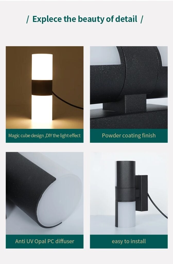 Rotatable Up and Down Outdoor Wall Light DF8882