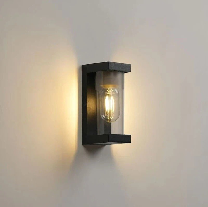Modern Black E27 Outdoor Waterproof Wall Light