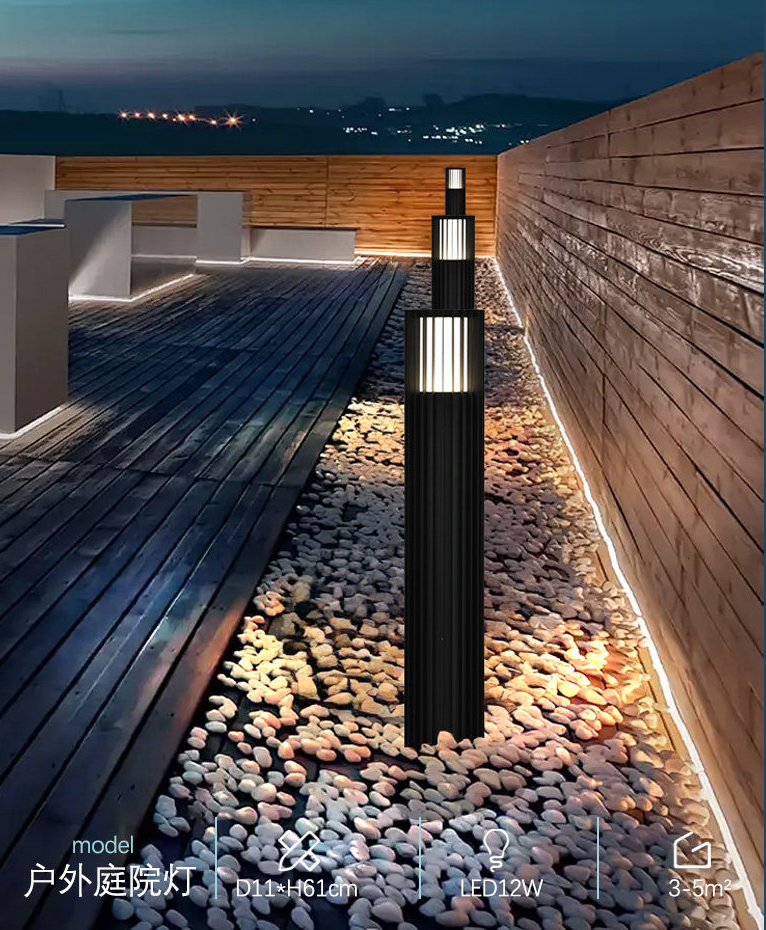 12W LED Bollard Light DF635/3 for Gardens