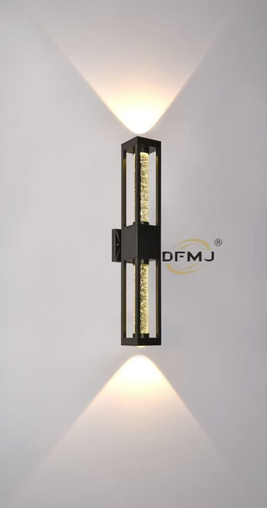 Modern LED Outdoor Wall Light DF6001 with bubble crystal glass