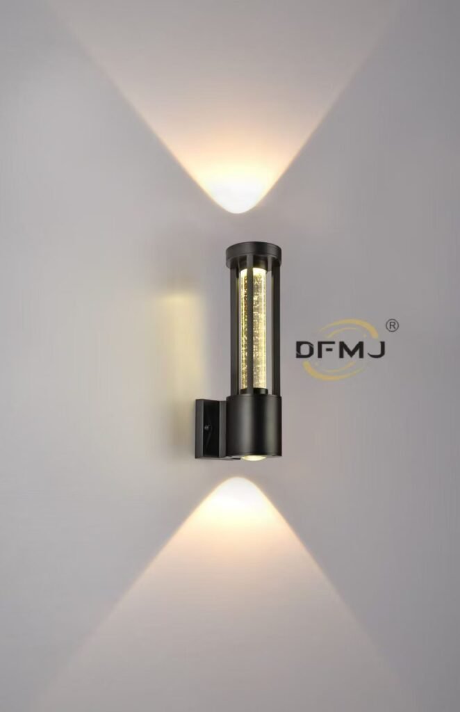Modern LED Outdoor Wall Light DF6001 with bubble crystal glass