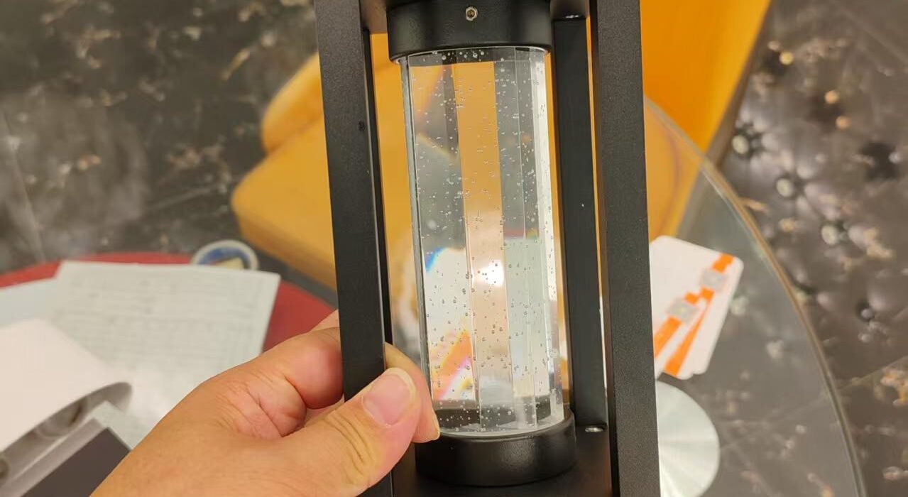 Modern LED Outdoor Wall Light DF6001 with bubble crystal glass