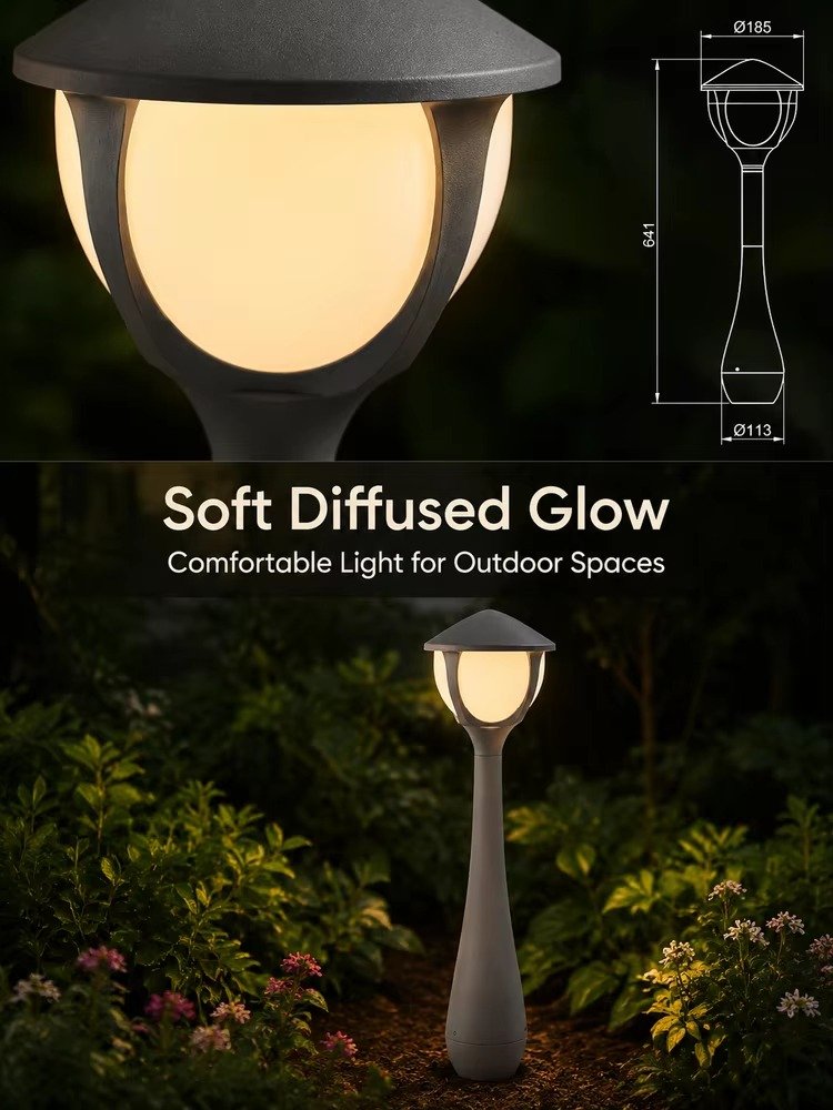 IP66 Modern LED Lantern Bollard Light DF2827 for cafe outdoor area