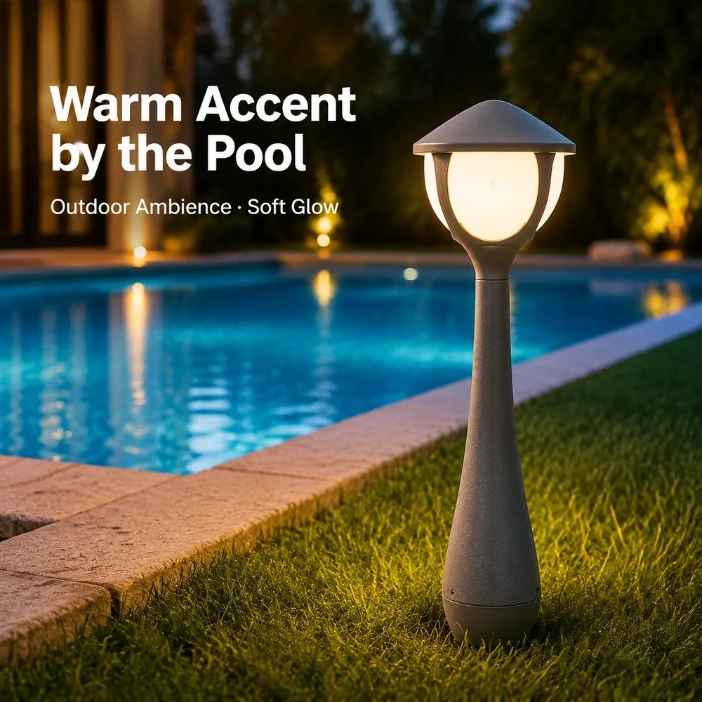 IP66 Modern LED Lantern Bollard Light DF2827 for cafe outdoor area