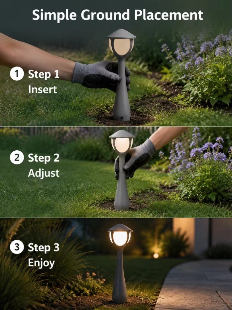 IP66 Modern LED Lantern Bollard Light DF2827 for cafe outdoor area