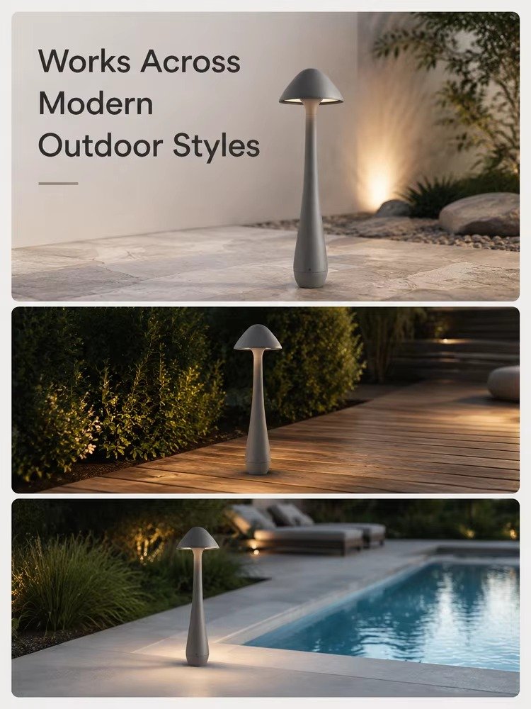 IP65 LED Mushroom Bollard Light DF2825 for municipal pathways