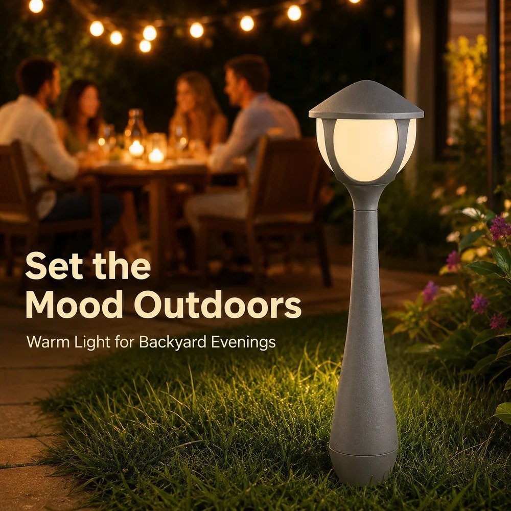 IP66 Modern LED Lantern Bollard Light DF2827 for cafe outdoor area