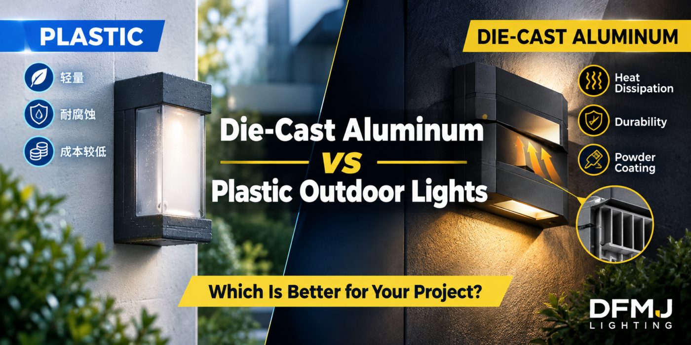 die cast aluminum vs plastic outdoor lights comparison