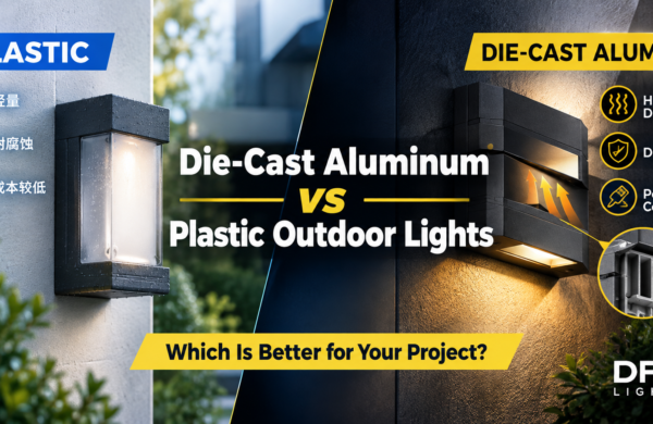 die cast aluminum vs plastic outdoor lights comparison