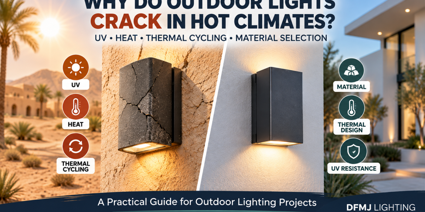 outdoor lights crack in hot climates