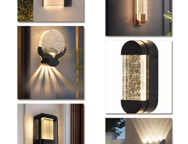 Crystal Outdoor Wall Lights for Villas & Hotels